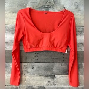 Old Navy Coral Long Sleeve Swim Top/Cover Up